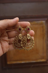 Intricate Lotus Layer Earrings