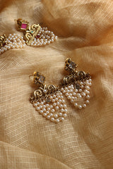 Pearl Swing Chandelier Earrings