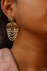 Pearl Swing Chandelier Earrings