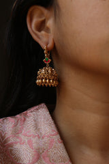 Little Lotus Lakshmi Hook Jhumkas