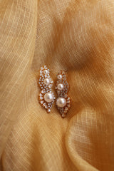 AD Tri Pearl Earrings