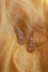 AD Gold Silver Spokes Earrings