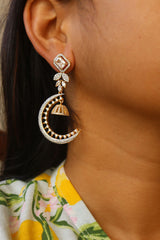 AD Moon Drop Earrings