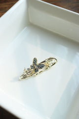 Marble Butterfly Alligator Clip