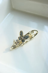 Marble Butterfly Alligator Clip