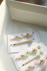 Flower Pearl Set of 2 Slider Pins