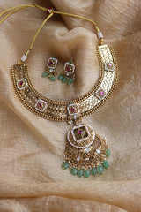 Lotus Gold Motifs Jodha Set