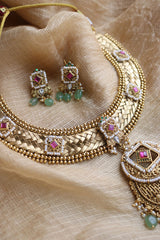 Lotus Gold Motifs Jodha Set