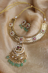 Lotus Gold Motifs Jodha Set