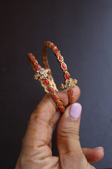 Set of 2 Coral Bangles