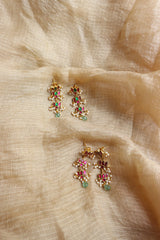 Lotus Multi Step Jadau Earrings