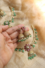 Victorian Tilak Jhumka Hasli Set