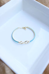 Blue Infinity Bracelet