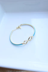 Blue Infinity Bracelet