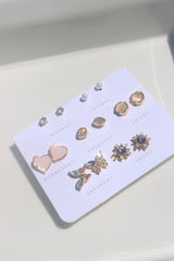 Heart Earrings Set