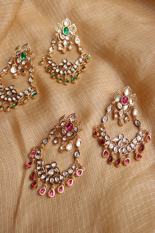 Kundan Swing Chandelier Earrings