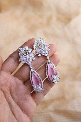 Light Pink AD Sparkle Earrings