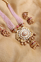 Kundan Peacock Pendant Maala Set