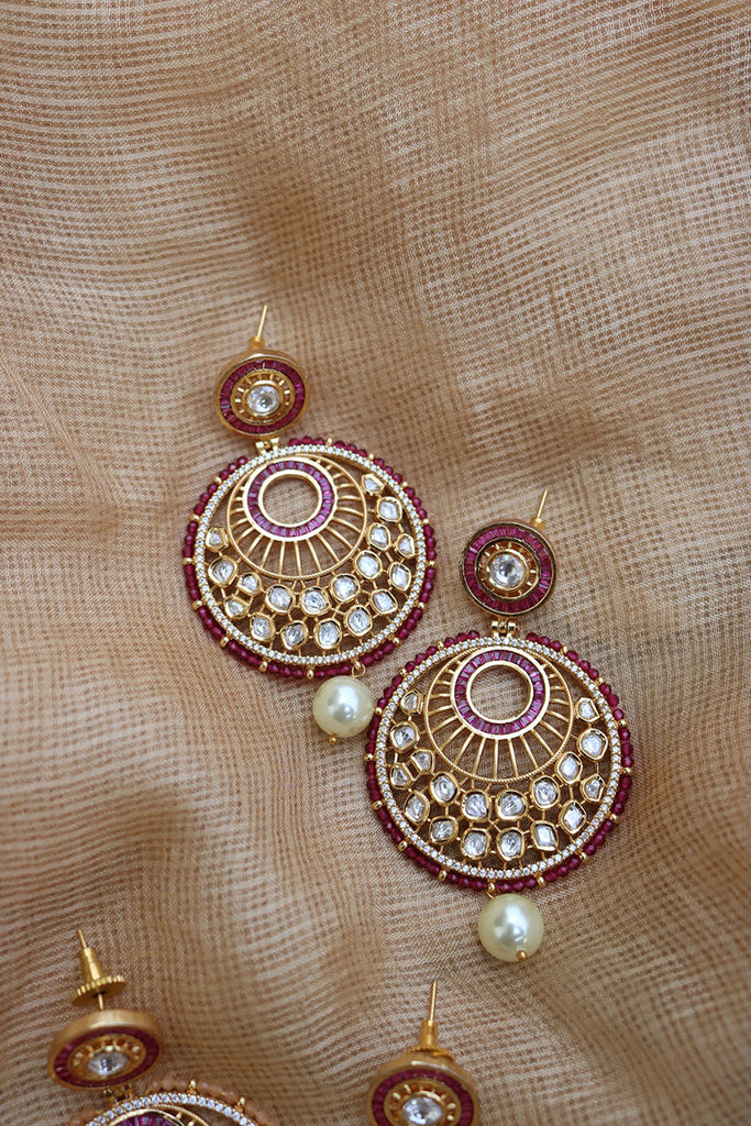 Buy Kundan Earrings Designs For Women Online – Gehna Shop