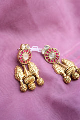 92.5 Silver Kundan Fusion Earrings