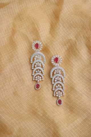 AD Step Flower Earrings