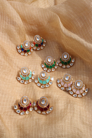 Kundan Chaand Studs