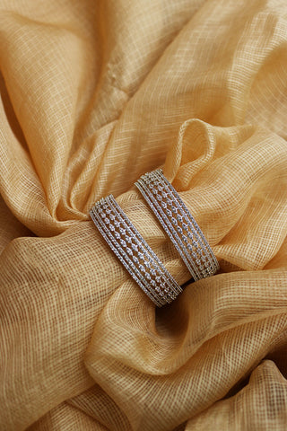 AD Silver Dot Bangles