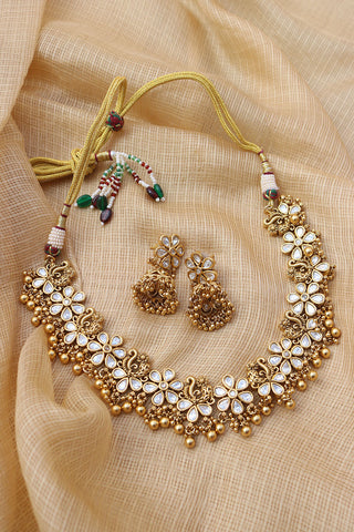 Kundan Antique Floral Set